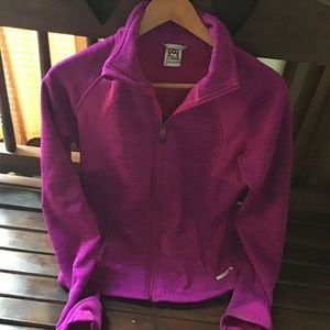 Zip down sweat shirt jacket